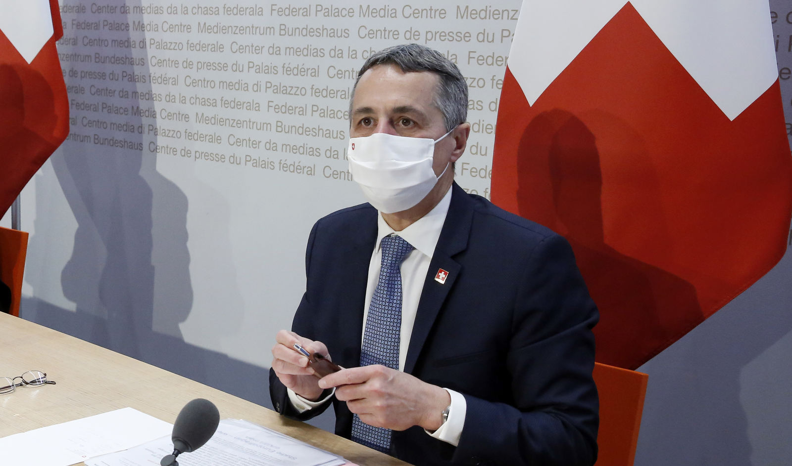 Bundesrat Ignazio Cassis wird dem Parlament die Deblockierung des Kohäsionsbeitrages an EU-Mitgliedsländer vorschlagen. (Bild Ruben Sprich)