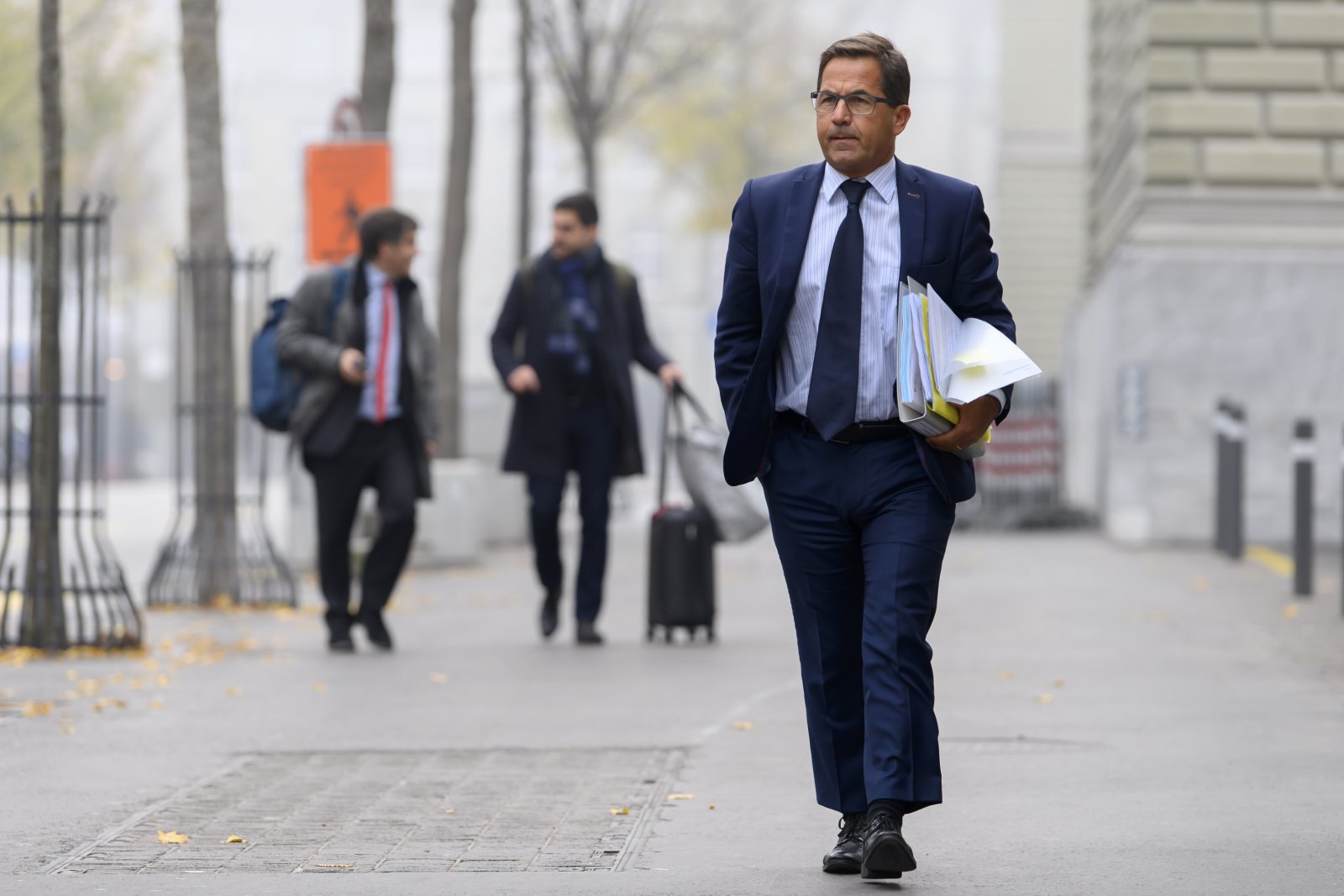 «Herzensangelegenheit»: Bundeskanzler Walter Thurnherr und sein «Bericht Zukunft Schweiz 2035». Bild: Keystone