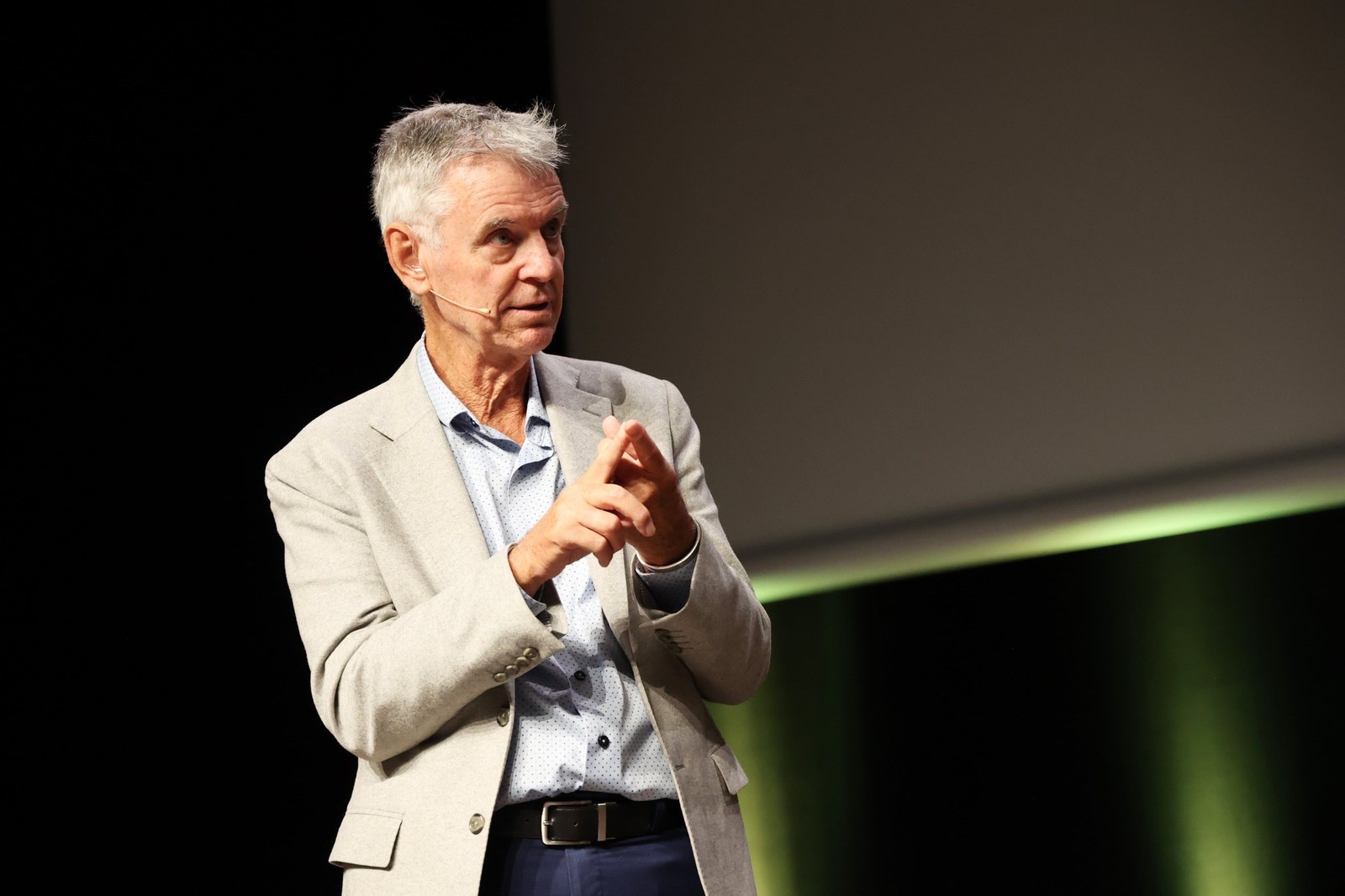 Bildungsforscher John Hattie an der Pädagogischen Hochschule. Bild: PH FHNW