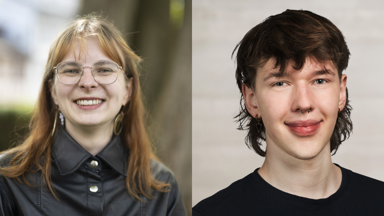 Mirjam Hostetmann oder Jakub Walczak übernimmt das Präsidium der Jungsozialisten. Bild: Keystone / eigene Montage
