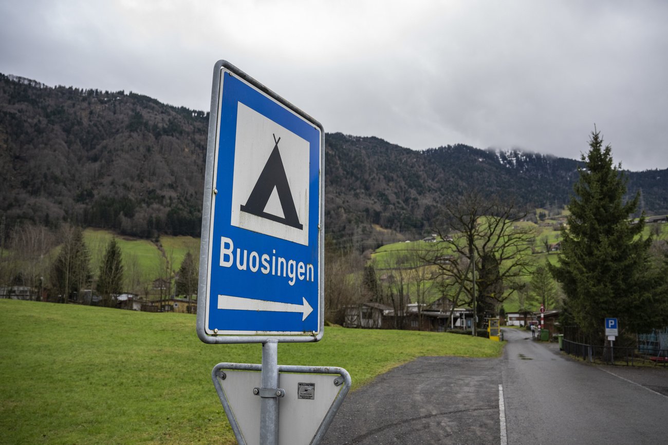 «Dass der Bund nun ausgerechnet hier bauen will, ist inakzeptabel»: Campingplatz Buosingen, wo ein Asylzentrum errichtet werden soll. Bild: Keystone