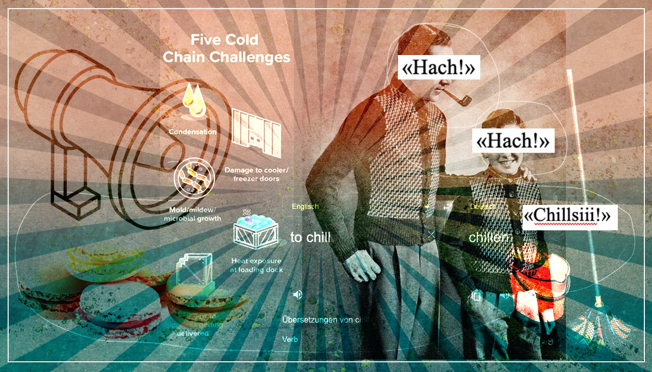 Die Züri-Version von «Chill mal», das in jeder Generation gerade in der Adoleszenz beliebte «Chillsiii!» /Collage: Dominique Feusi