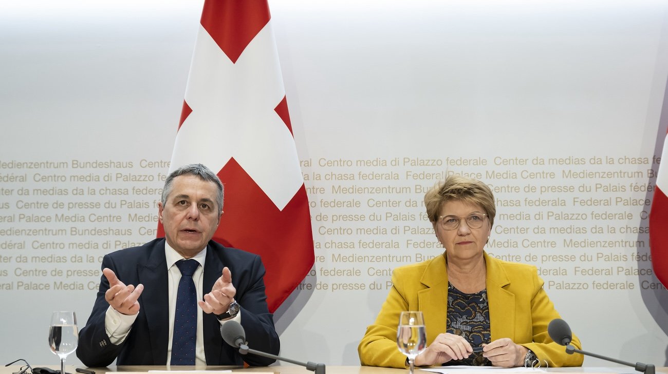 Bundespräsidentin Viola Amherd und Aussenminister Ignazio Cassis. Bild: Keystone