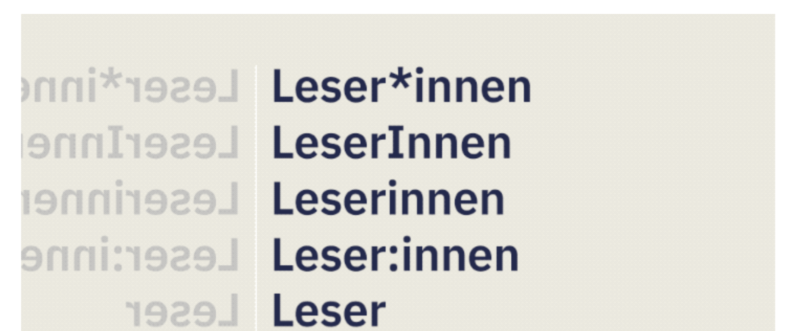 Die Schreibarten bieten die Tagi-Redaktoren ihren Lesern an. Bild: Screenshot