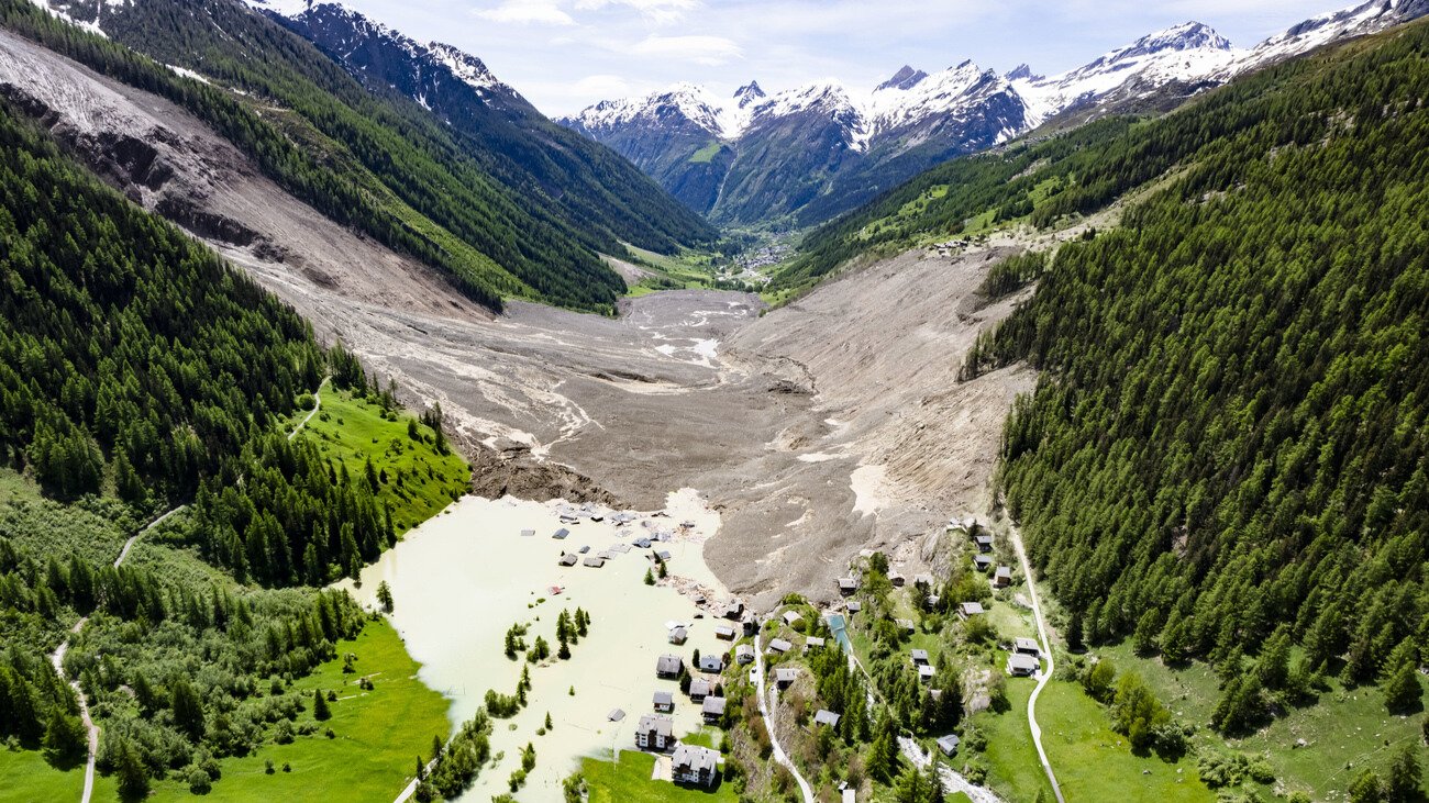 Blatten nach der Katastrophe. Bild: Keystone