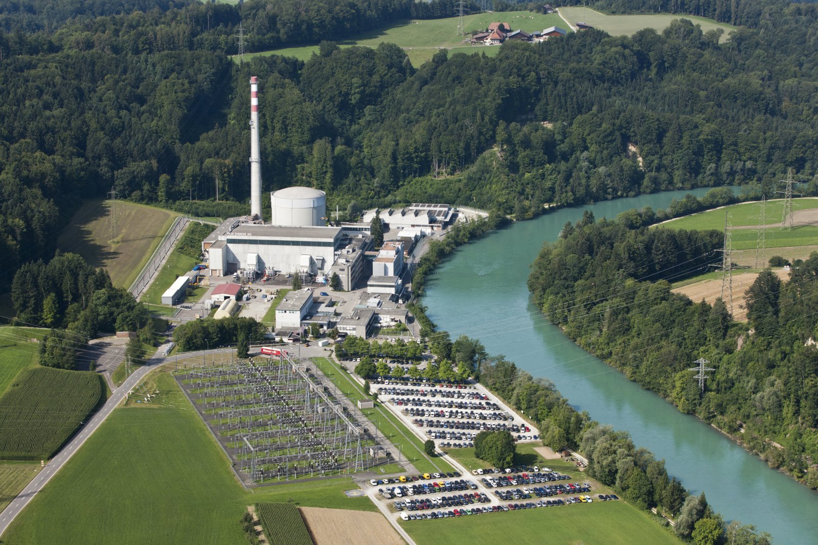 Seit 2019 im Rückbau: Kernkraftwerk Mühleberg. Bild: Keystone