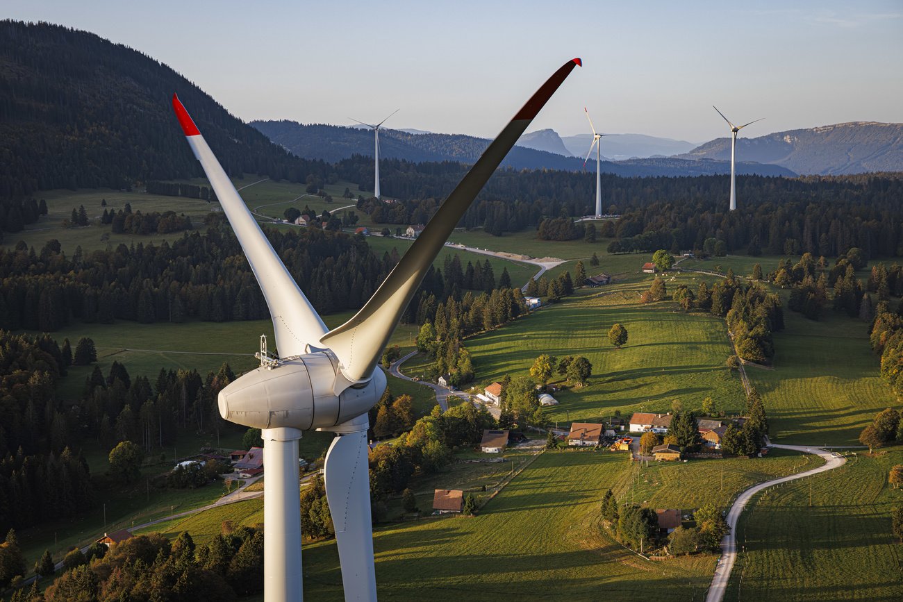 Mindern Windräder den Liegenschaftswert? Bild: Keystone