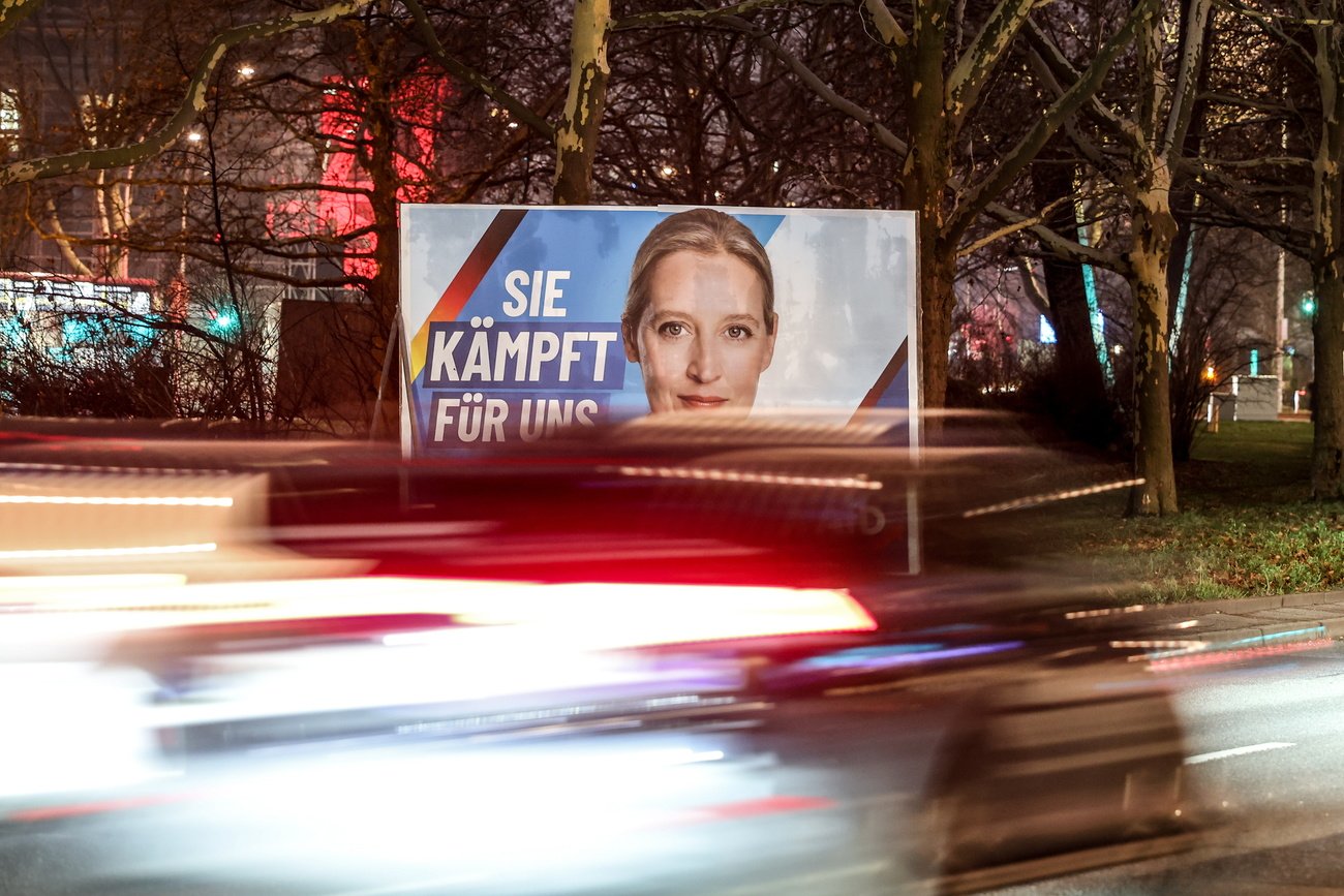Wahlplakat für Alice Weidel, erste Kanzlerkandidatin der AfD. Bild: Keystone