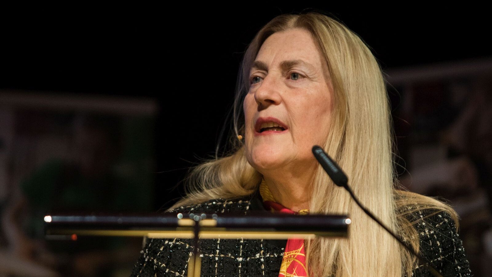 Helene Budliger Artieda spricht an der Winterkonferenz des Gewerbeverbands über Regulierung. Bild: sgv