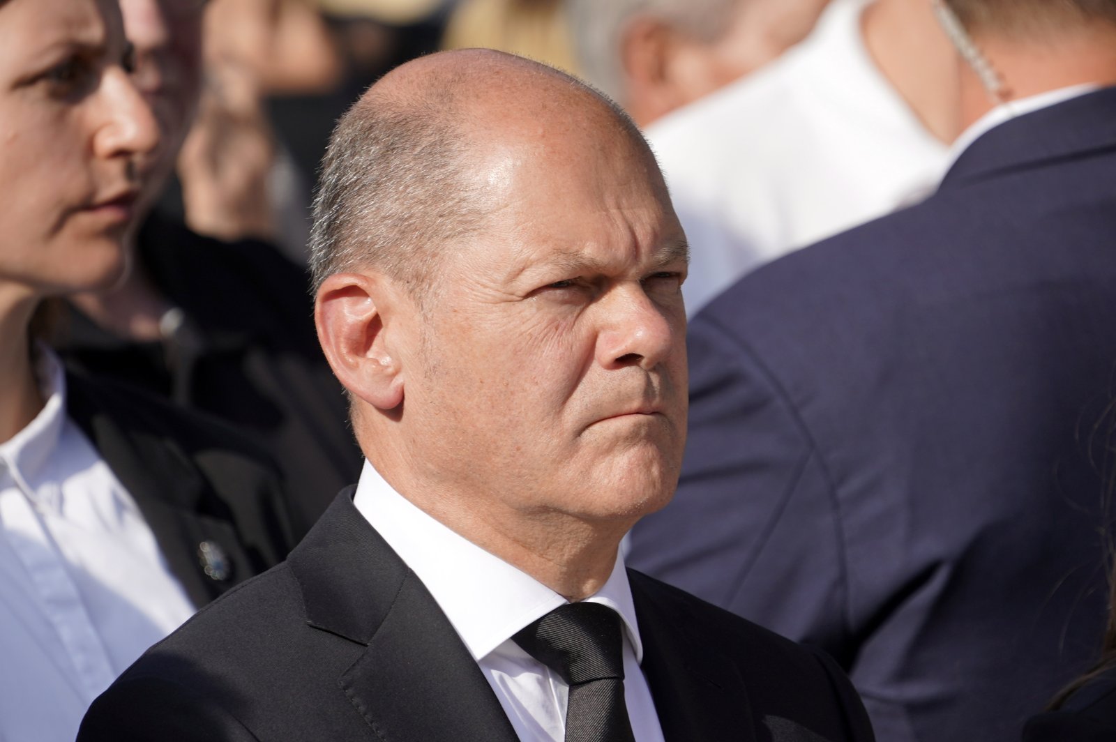 Deutschland stehe vor einer «historischen Herausforderung» sagt Bundeskanzler Olaf Scholz. Ob das Land sie besteht, ist ungewiss. (Bild: Keystone)