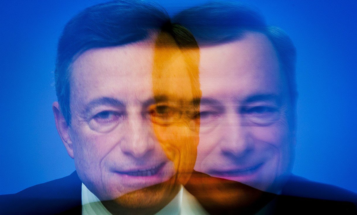 Der doppelte Mario Draghi: Die Diagnose ist richtig, aber die Therapie ist falsch. Bild: Keystone