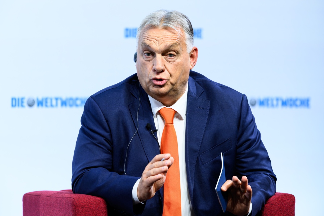 Viktor Orban ist in EU-kritischen Kreisen populär, weil er regelmässig die Union kritisiert. Am 31.10.2024 nahm er an einem Anlass der «Weltwoche» in Wien teil. Bild: Keystone