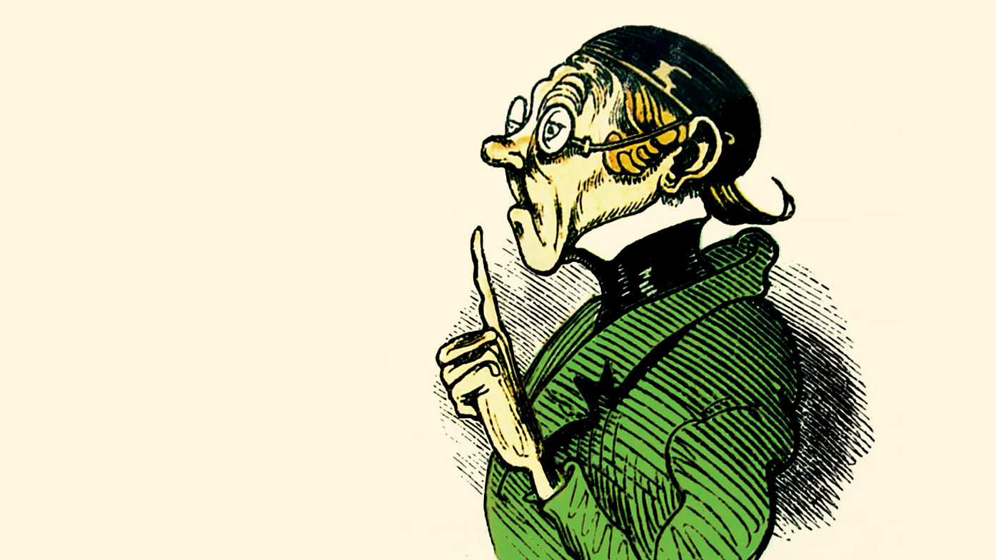«Alles ist im Fluss»: Lehrer Lempel. Bild: Wilhelm Busch