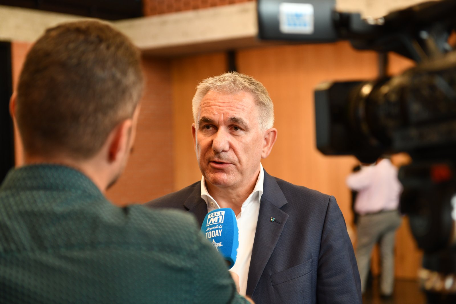 Der Aargauer Bildungsdirektor Alex Hürzeler (SVP) im Interview anlässlich eines Schulbesuchs. (Bild: Daniel Wahl)