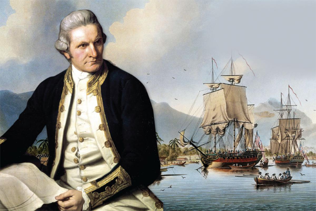 James Cook (1728–1779), Seefahrer, Erforscher von Australien, Bahnbrecher des Sauerkrauts.