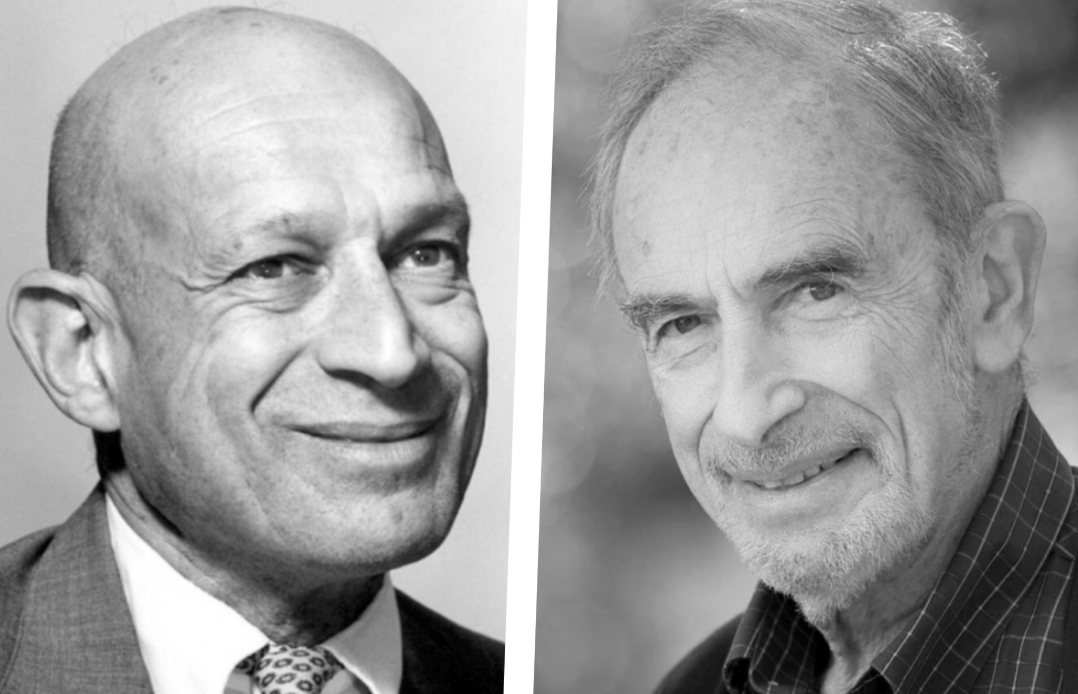 Steigende oder sinkende Preise bei den Rohstoffen? Der Ökonom Julian Simon (links) und der Biologe Paul Ehrlich. Bild: CC