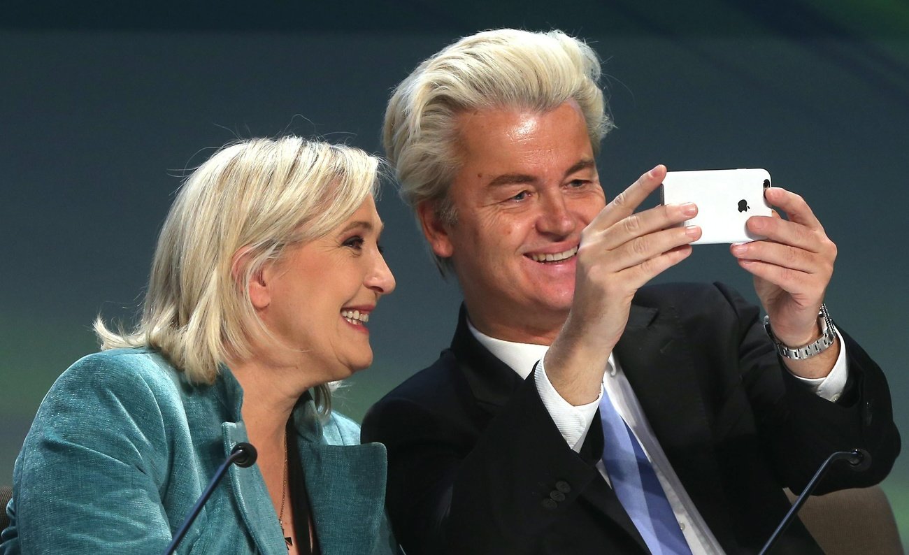 Unterschiedlich klimaskeptisch: die Rechtspolitiker Geert Wilders (Niederlande) und Marine Le Pen (Frankreich). Bild: Keystone