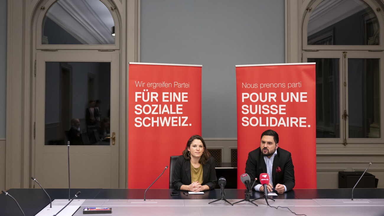 Cédric Wermuth, Mattea Meyer, die Chefs einer Partei ohne Chefs. Bild: Keystone