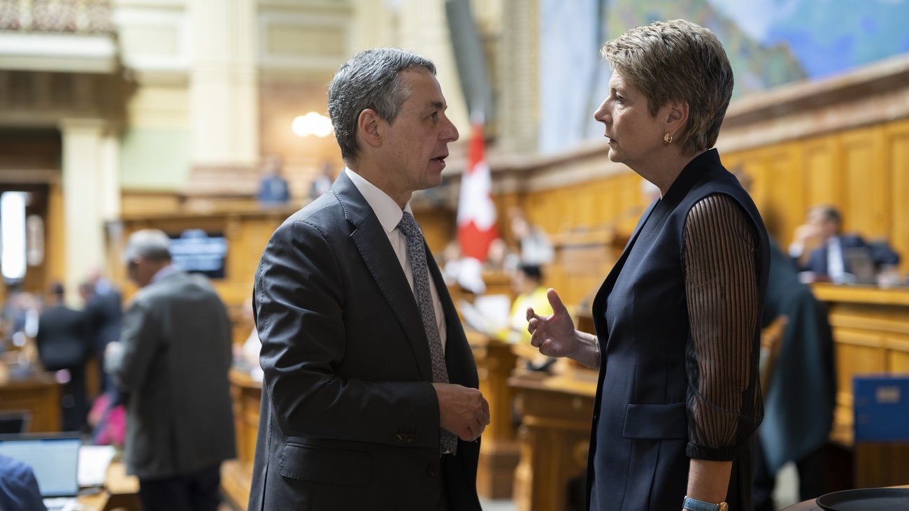 Die beiden freisinnigen Bundesräte, Aussenminister Ignazio Cassis und Finanzministerin Karin Keller-Sutter, sind sich in der Frage der Entwicklungshilfe nicht einig. Die Bevölkerung hat dazu eine klarere Meinung. Bild: Keystone