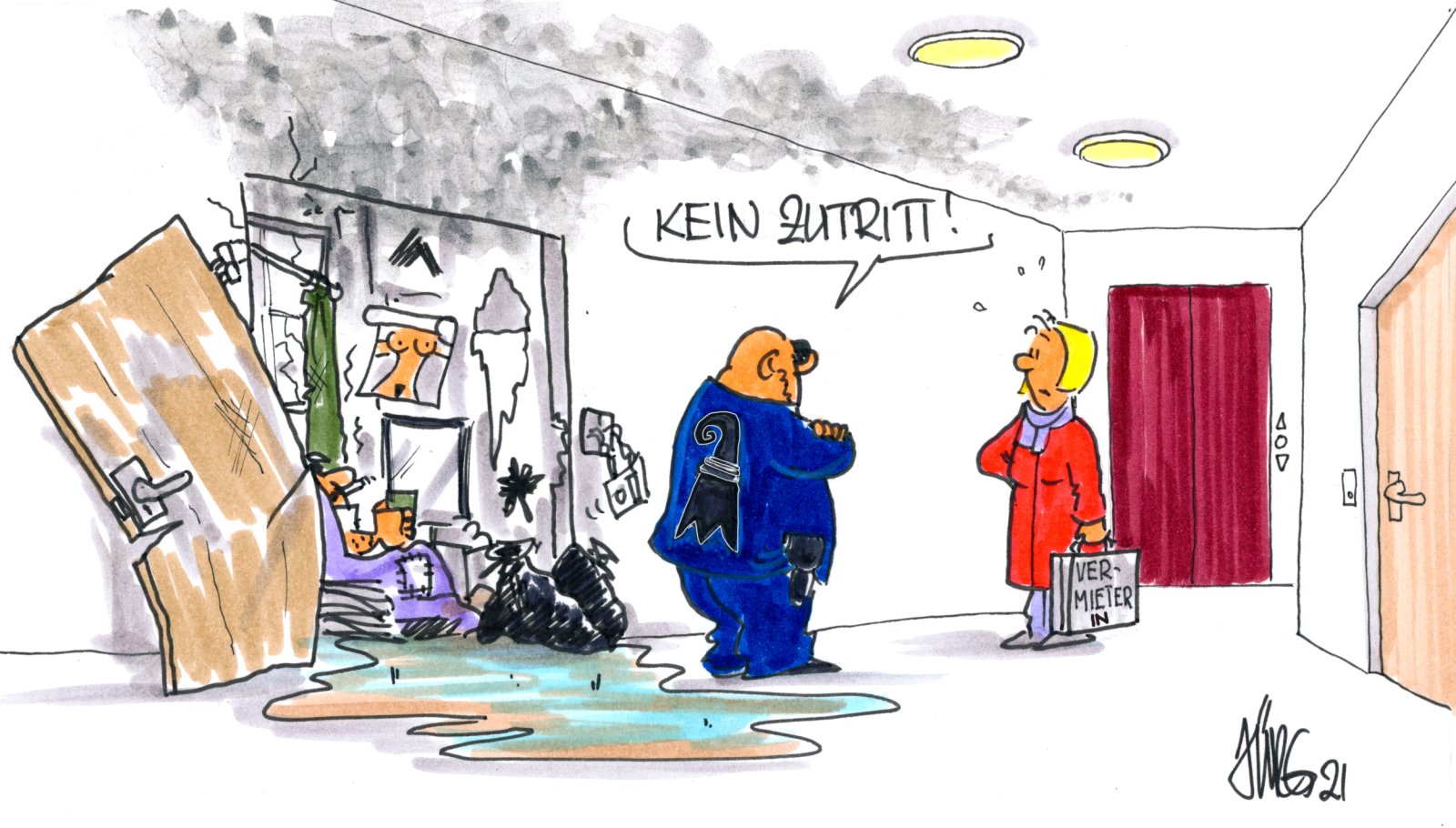 Karikatur: Jürg Kühni