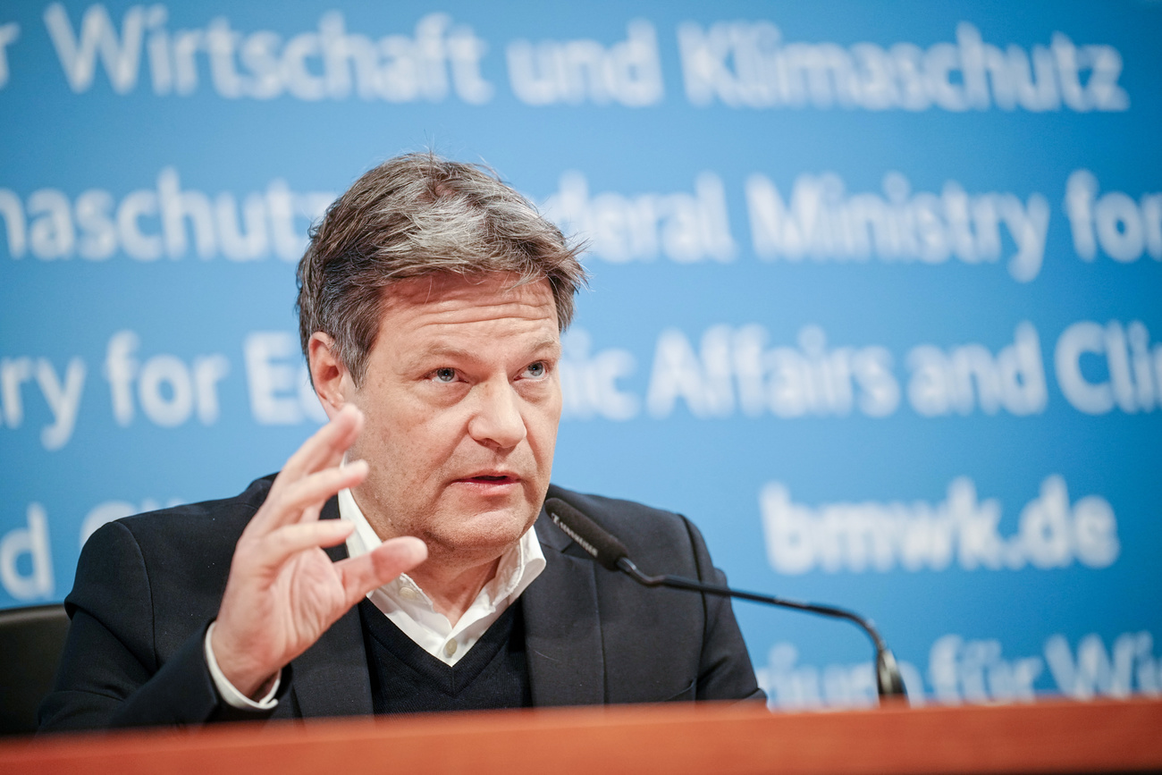 Es stehen noch viel grössere Probleme an: Deutschlands Wirtschaftsminister Robert Habeck (Grüne). Bild: Keystone