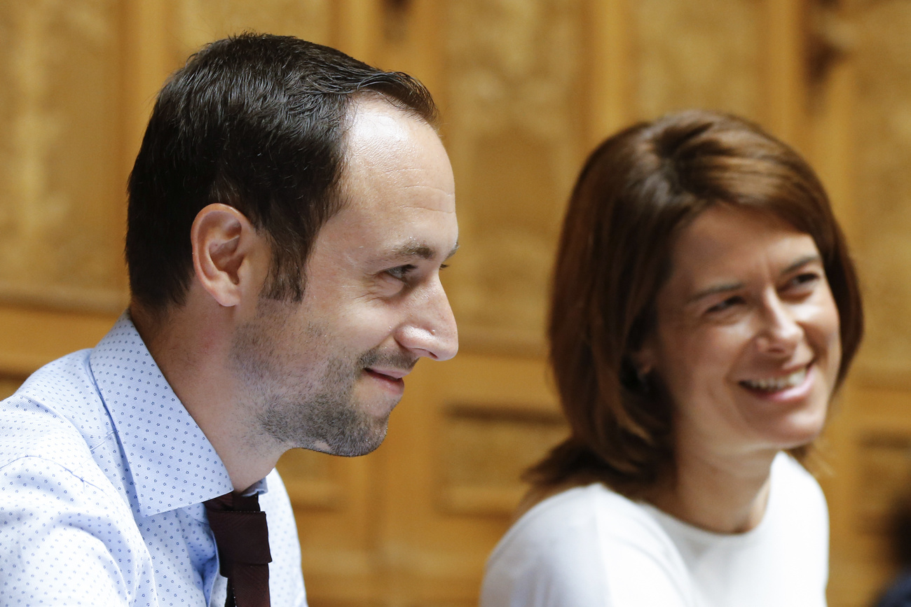2017 lachten sie noch: Christian Wasserfallen und Petra Gössi. (Archivbild: Keystone)