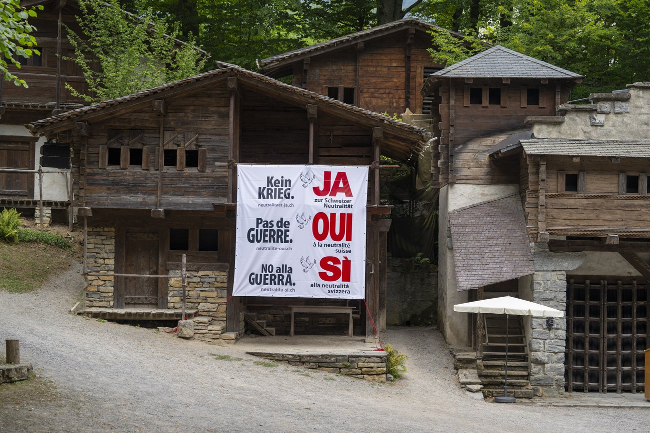 Abstimmungsplakat für die Neutralitätsinitiative