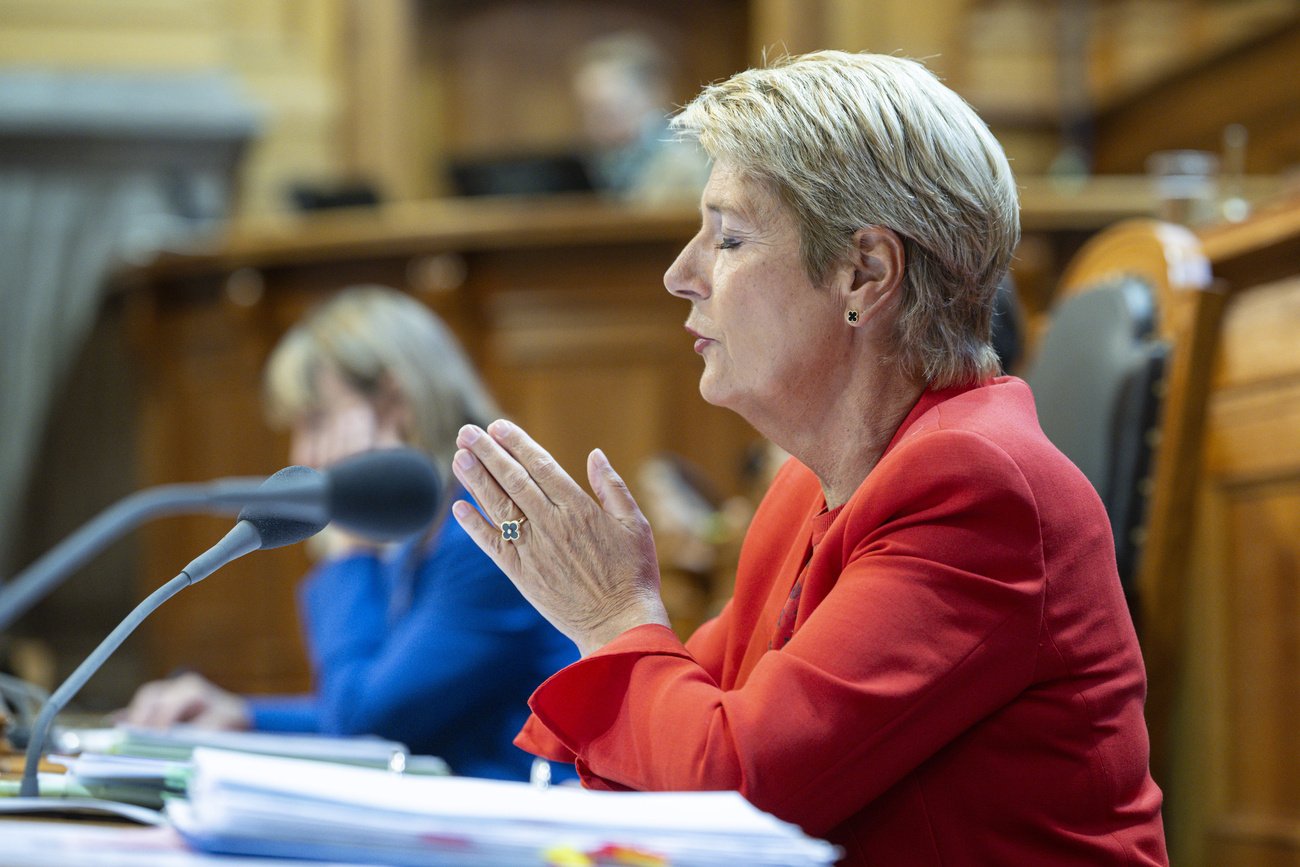 Vertrat die teure Linie des Bundesrates: Bundesrätin Karin Keller-Sutter. Bild: Keystone