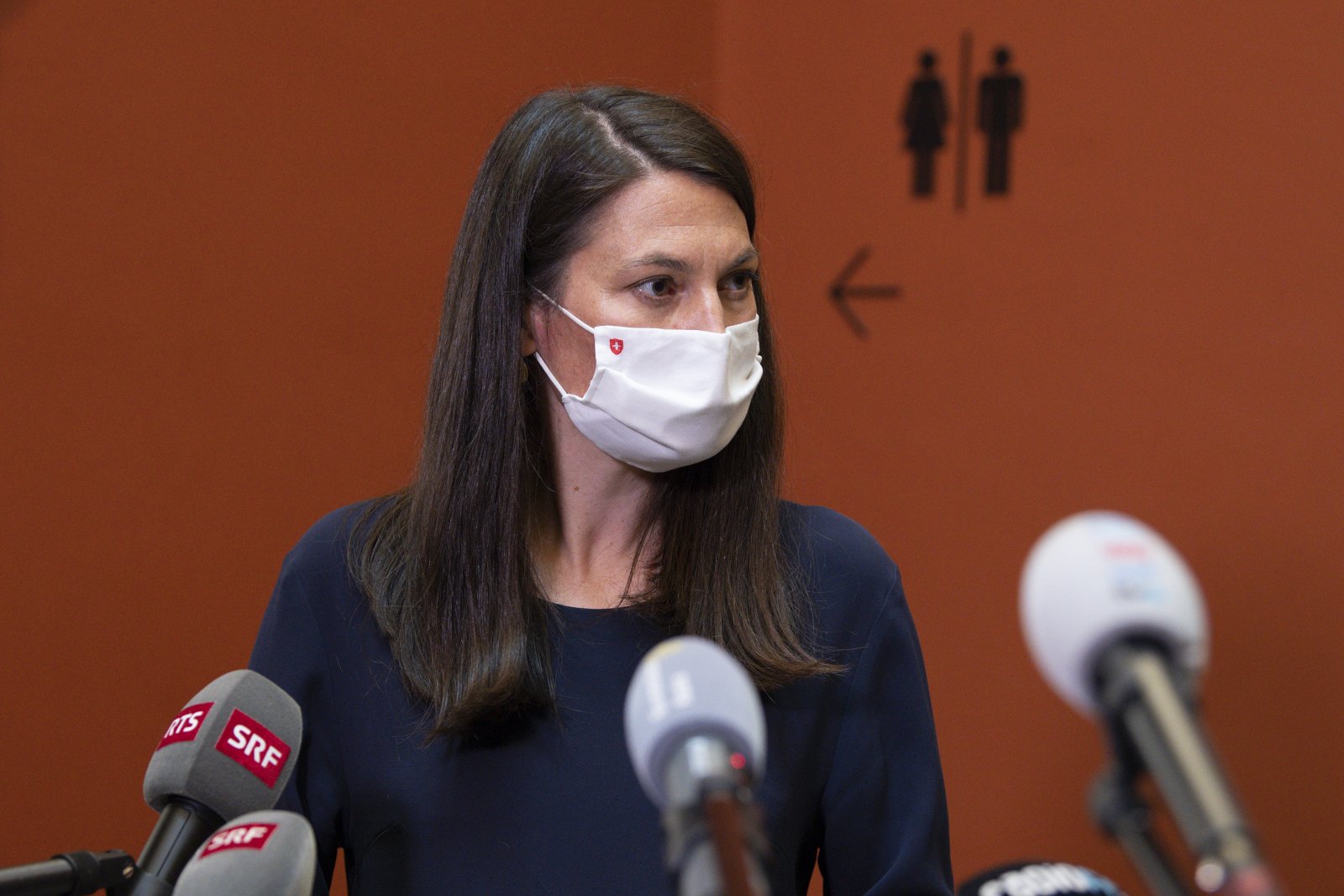 Tiana Angelina Moser informierte über die Tagung der Aussenpolitischen Kommissionen (Bild vom April 2021, Peter Schneider, Keystone-sda)