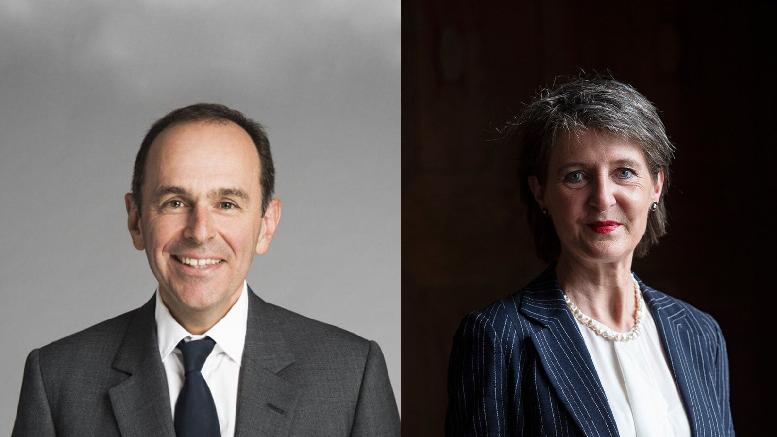 Kampf um die Verteilung der Gelder: TX-Group-Boss Pietro Supino und Medienministerin Simonetta Sommaruga. Foto: TX Group/Keystone