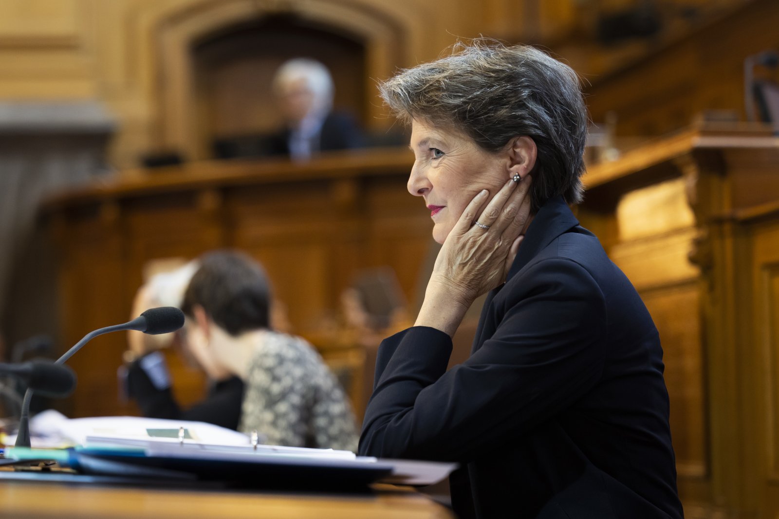 In wenigen Monaten vom Social Distancing zum gemeinsamen Duschen: Bundesrätin Simonetta Sommaruga (SP). Bild: Keystone