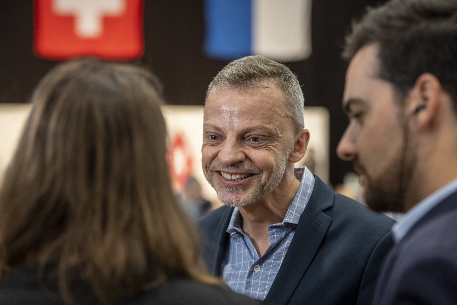 Hans-Ueli Vogt an der Delegiertenversammlung der SVP Schweiz in Luzern (Bild: Keystone).