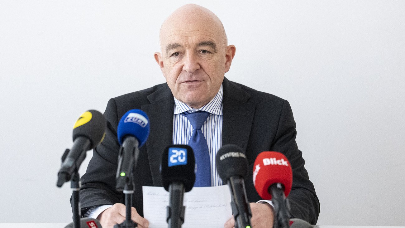 Daniel Jositsch verkündet seinen Austritt aus der SP. Bild: Keystone