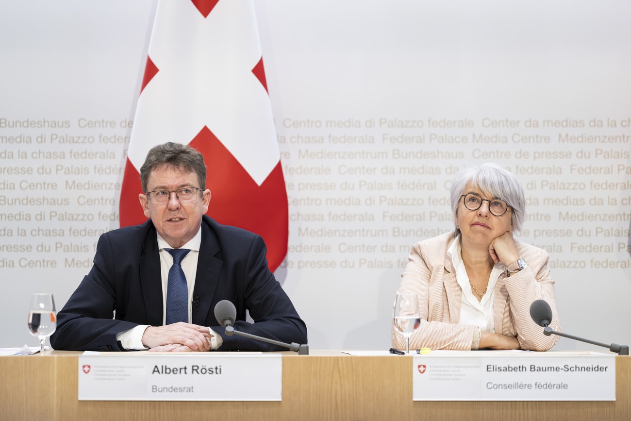 So sehen Abstimmungssieger aus: Bundesräte Albert Rösti und Elisabeth Baume-Schneider. Bild: Keystone