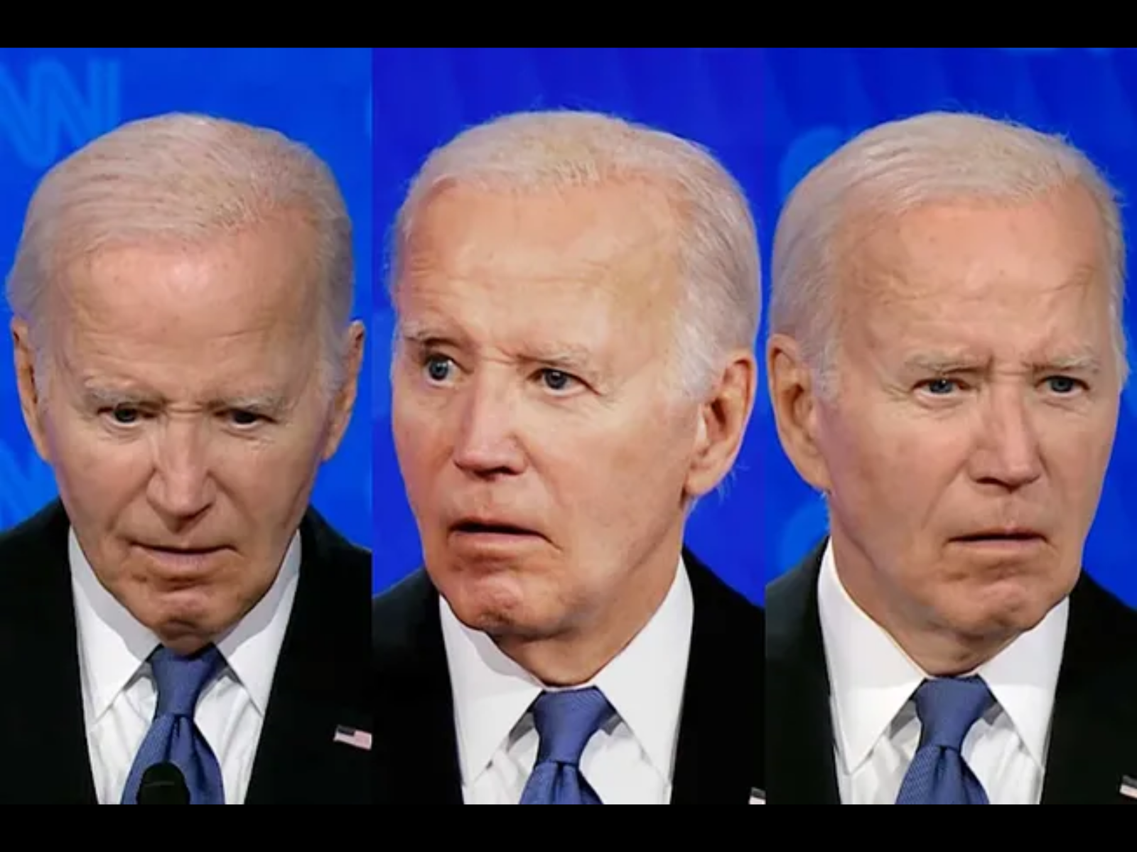 Joe Biden während der Debatte, 27. Juni 2024 Bild: CNN