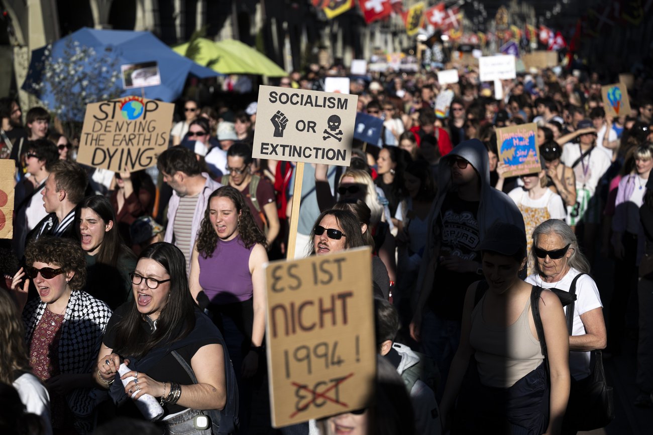 Ein besonders anschauliches Beispiel für einen eigenartigen Mix von Positionen bietet die grüne Partei. Symbolbild: Keystone