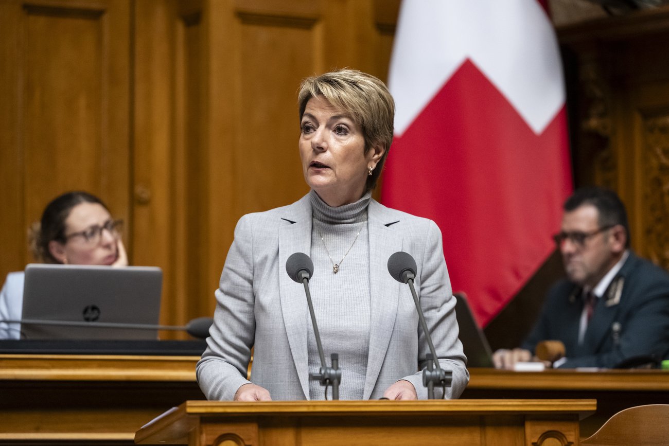 Hat im Nationalrat erfolgreich ein Budget verteidigt, das der Schuldenbremse entspricht: Bundesrätin Karin Keller-Sutter. Bild: Keystone