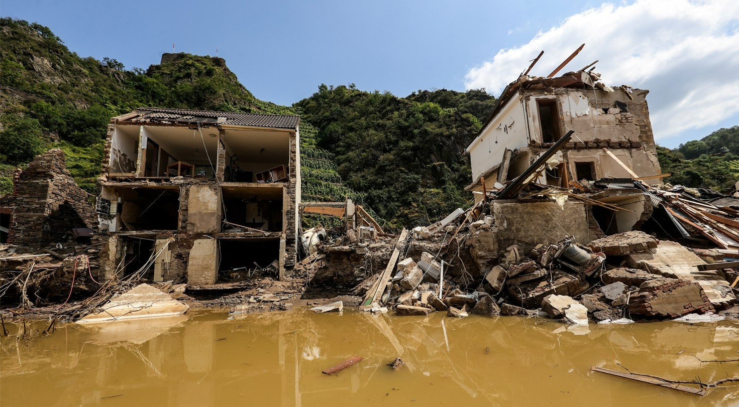 «Wiederkehrende hochenergetische Flutereignisse sind im Ahrtal nicht die Ausnahme, sondern die Regel»: Zerstörungen nach der Hochwasserkatastrophe von 2021. Bild: Keystone