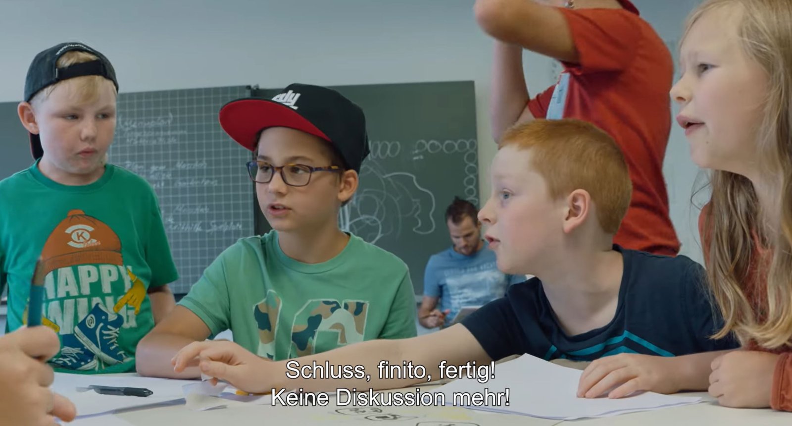 Konfliktbewältigung in der Gruppe. Screenshot aus dem Trailer