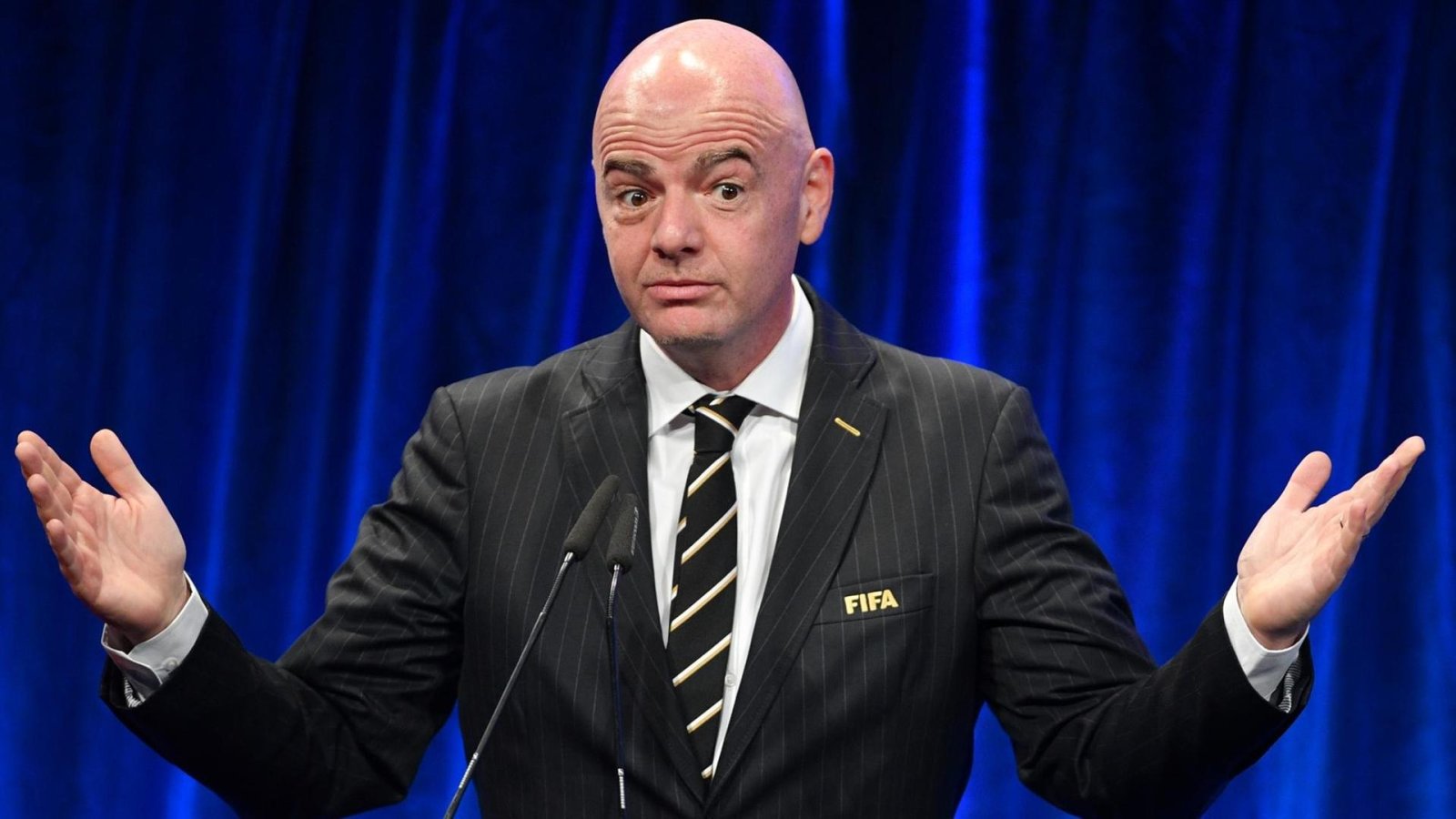 Gianni Infantino, FIFA-Präsident, neuerdings auch woke.