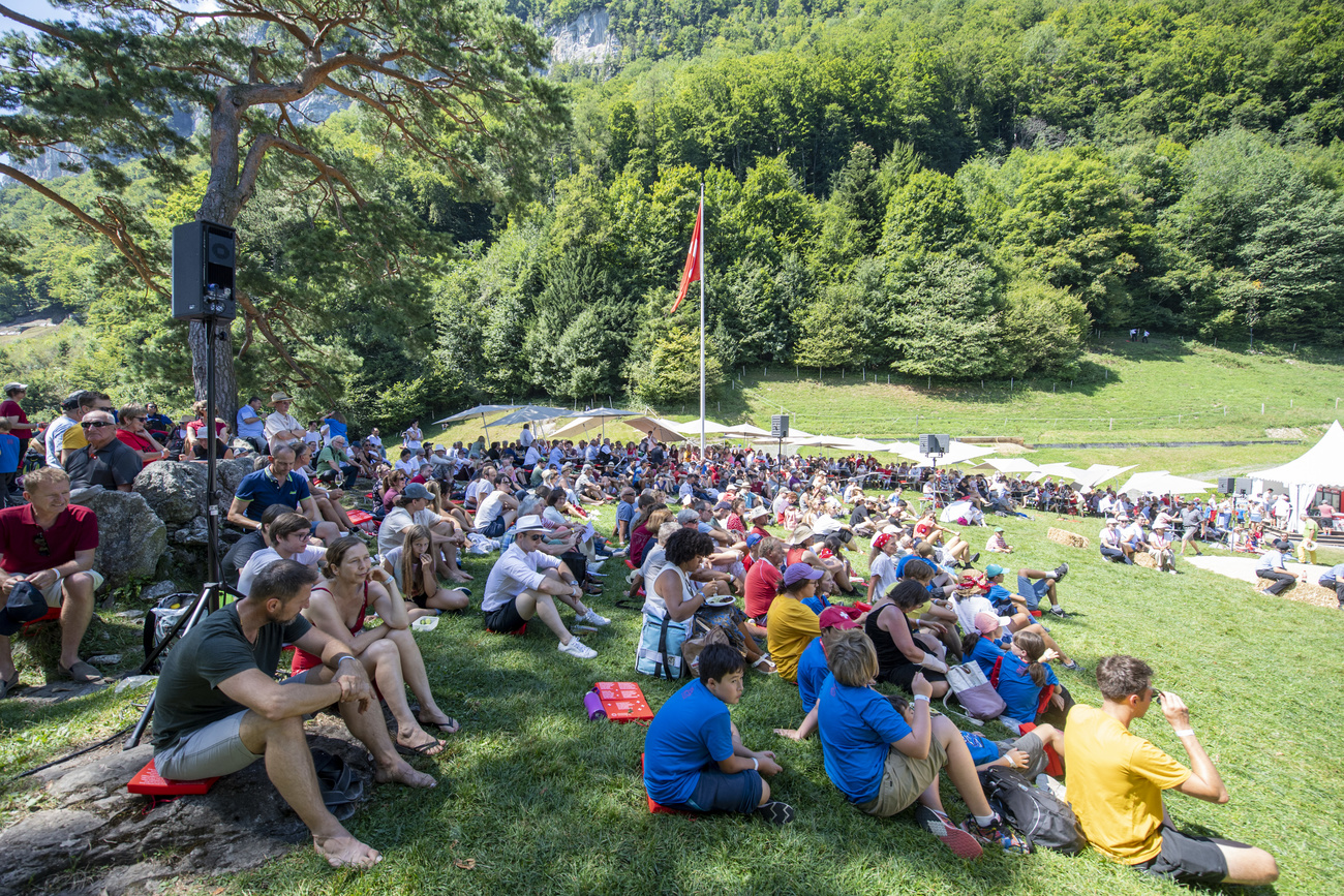 Die letztjährige Bundesfeier auf dem Rütli. Welche Redner dorthin eingeladen werden, soll bald nicht mehr die SGG entscheiden dürfen. (Bild: Keystone)