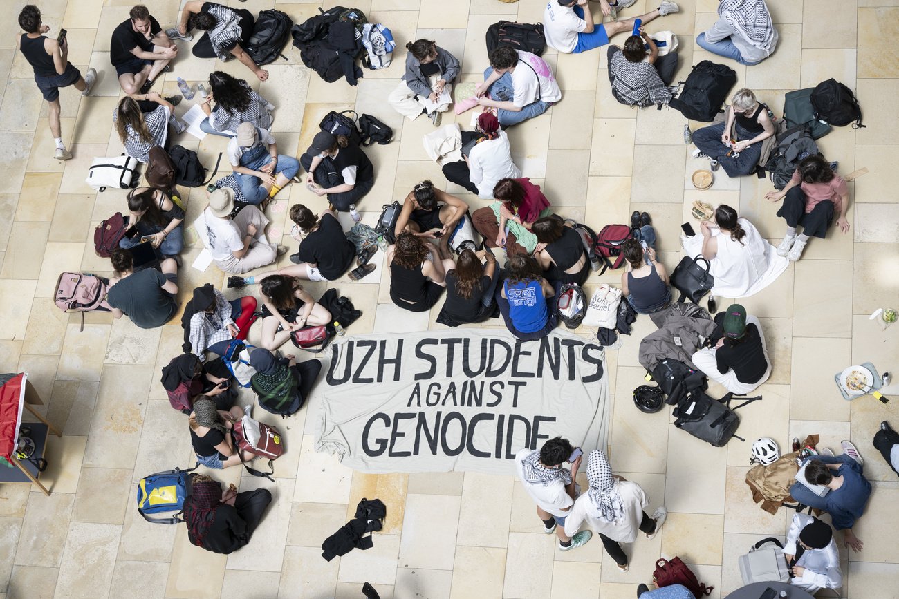 Auch an der Universität Zürich: Studenten protestieren.