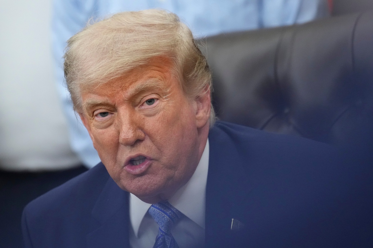 Donald Trump, US-Präsident, droht und droht und droht. Wir langweilen uns. Bild: Keystone