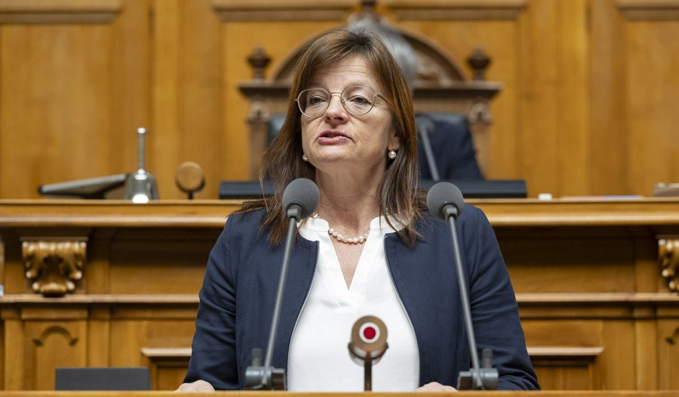 «MACO: Mitte always chickens out»: Mitte-Nationalrätin Priska Wismer-Felder. Bild: Keystone