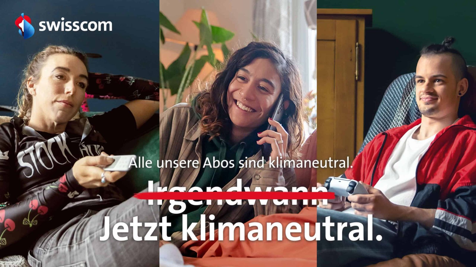 Screenshot der aktuellen Swisscomwerbung