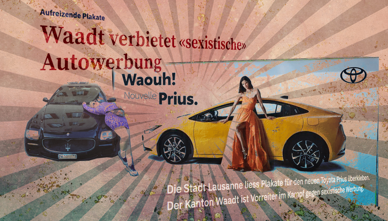 «Ihr Bein, das in einer anzüglichen Position angewinkelt ist.» (Montage: Dominique Feusi)