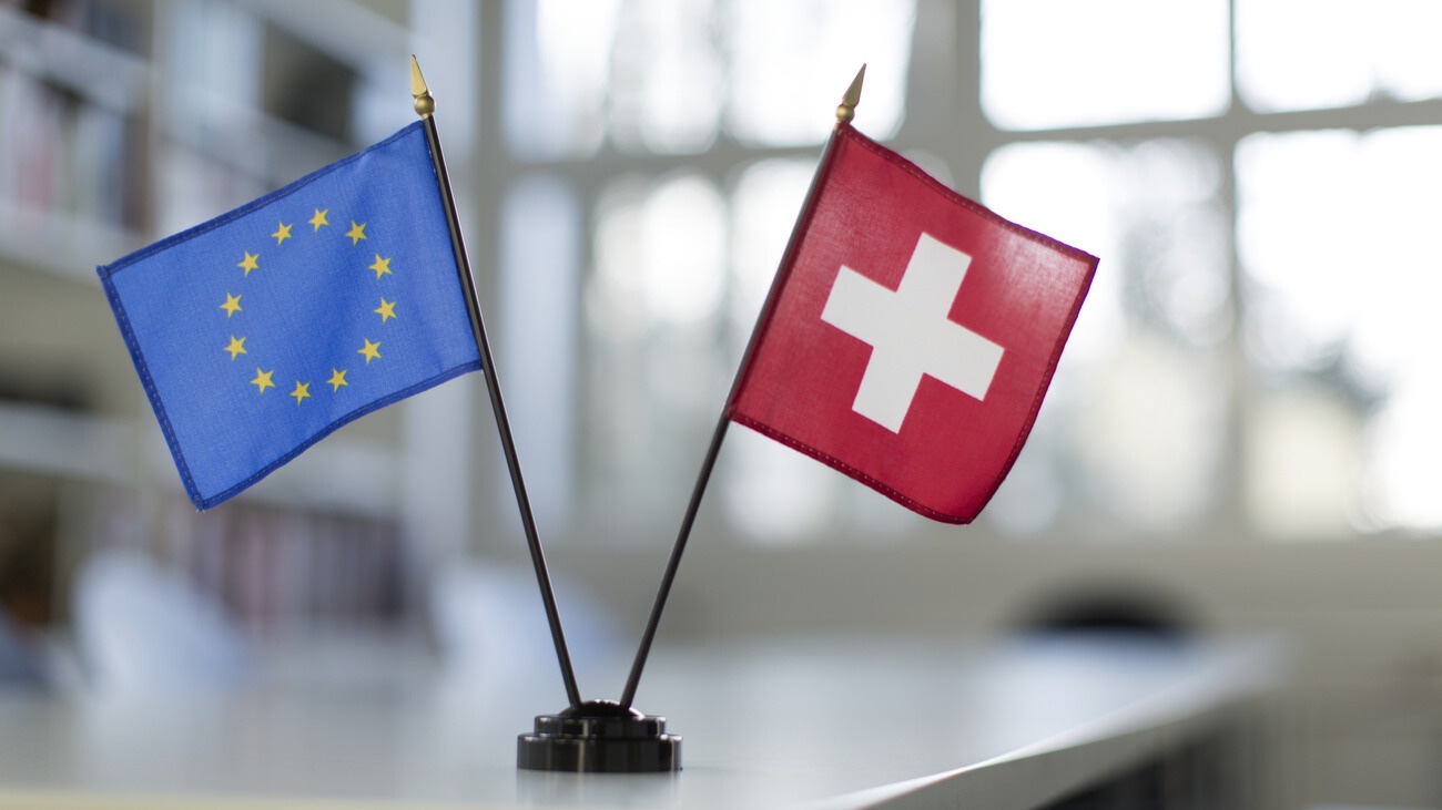Bis Ende 2024 sollen die Verhandlungen zwischen der Schweiz und der EU abgeschlossen sein. Bild: Keystone