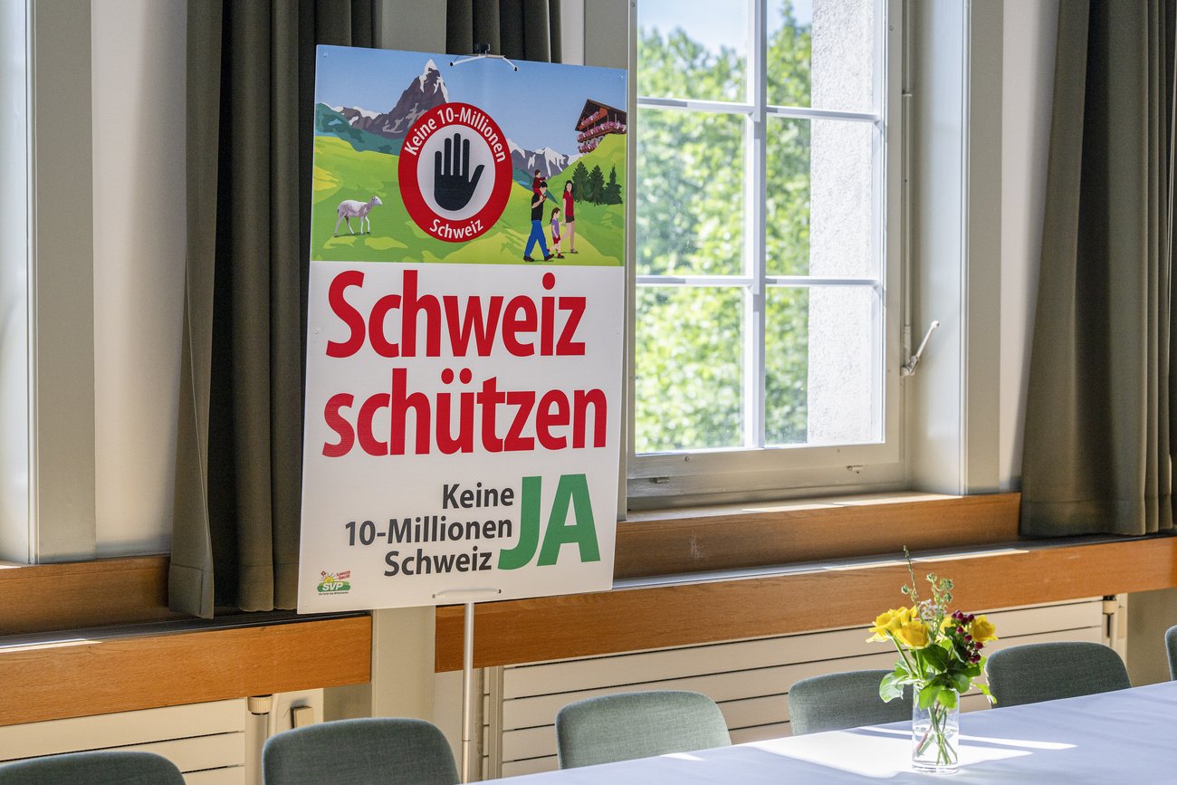 Der Volksentscheid war klar: Rund 55 Prozent der Stimmbürger lehnten die «Nachhaltigkeitsinitiative» der SVP ab. Bild: Keystone