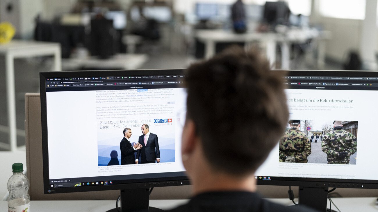 Journalist an der Arbeit. Was kann ich für die SP tun? Bild: Keystone