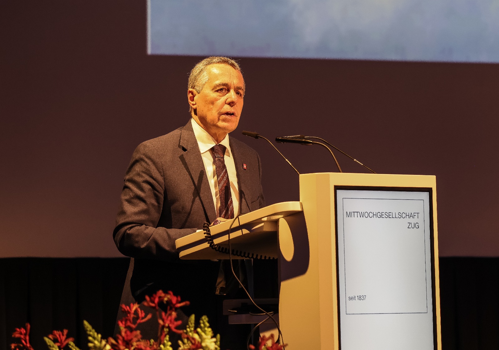 Bundesrat Ignazio Cassis weibelt für die «Bilateralen III». Bild: zVg Mittwochsgesellschaft